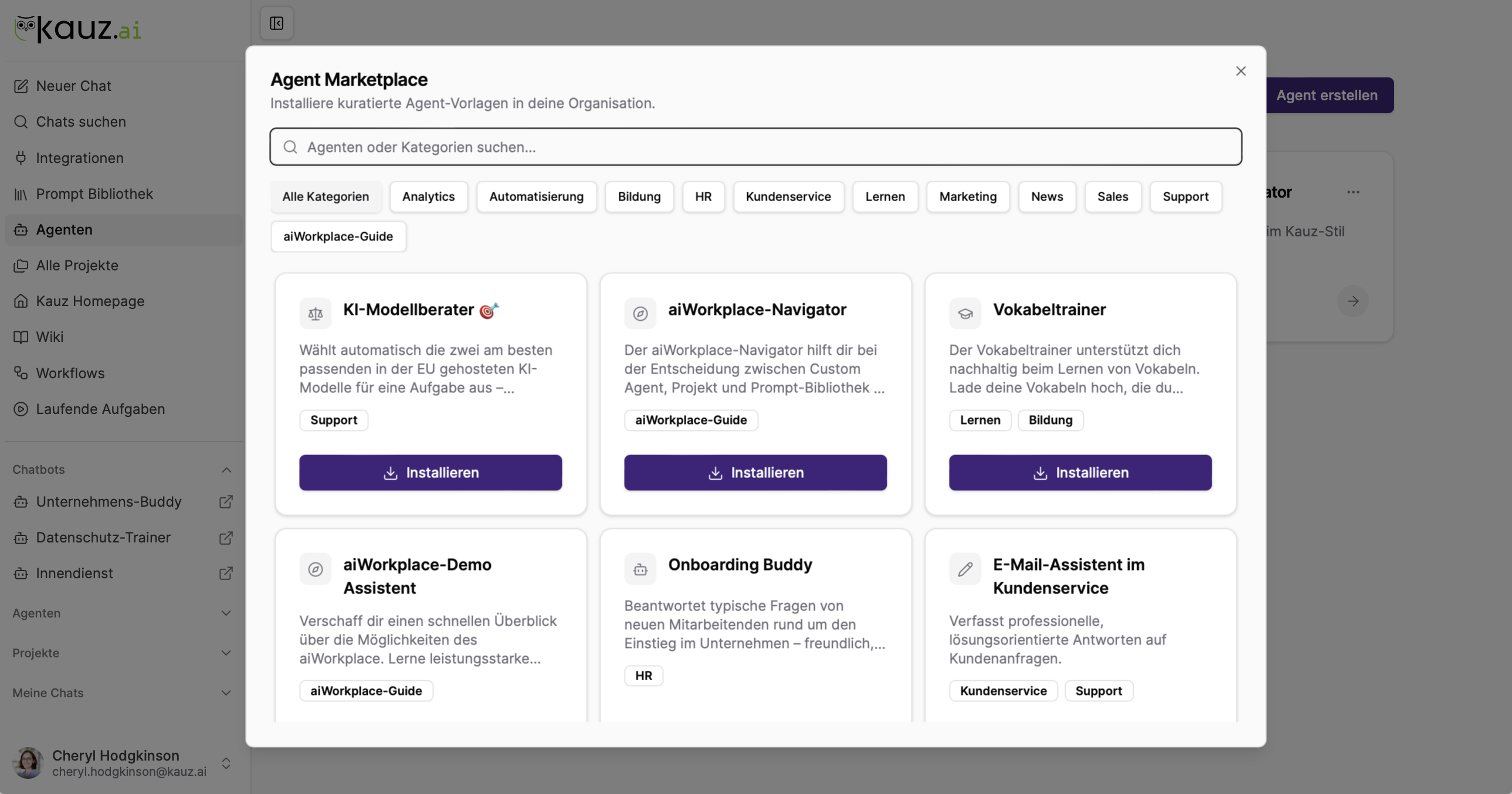 Agenten Marketplace