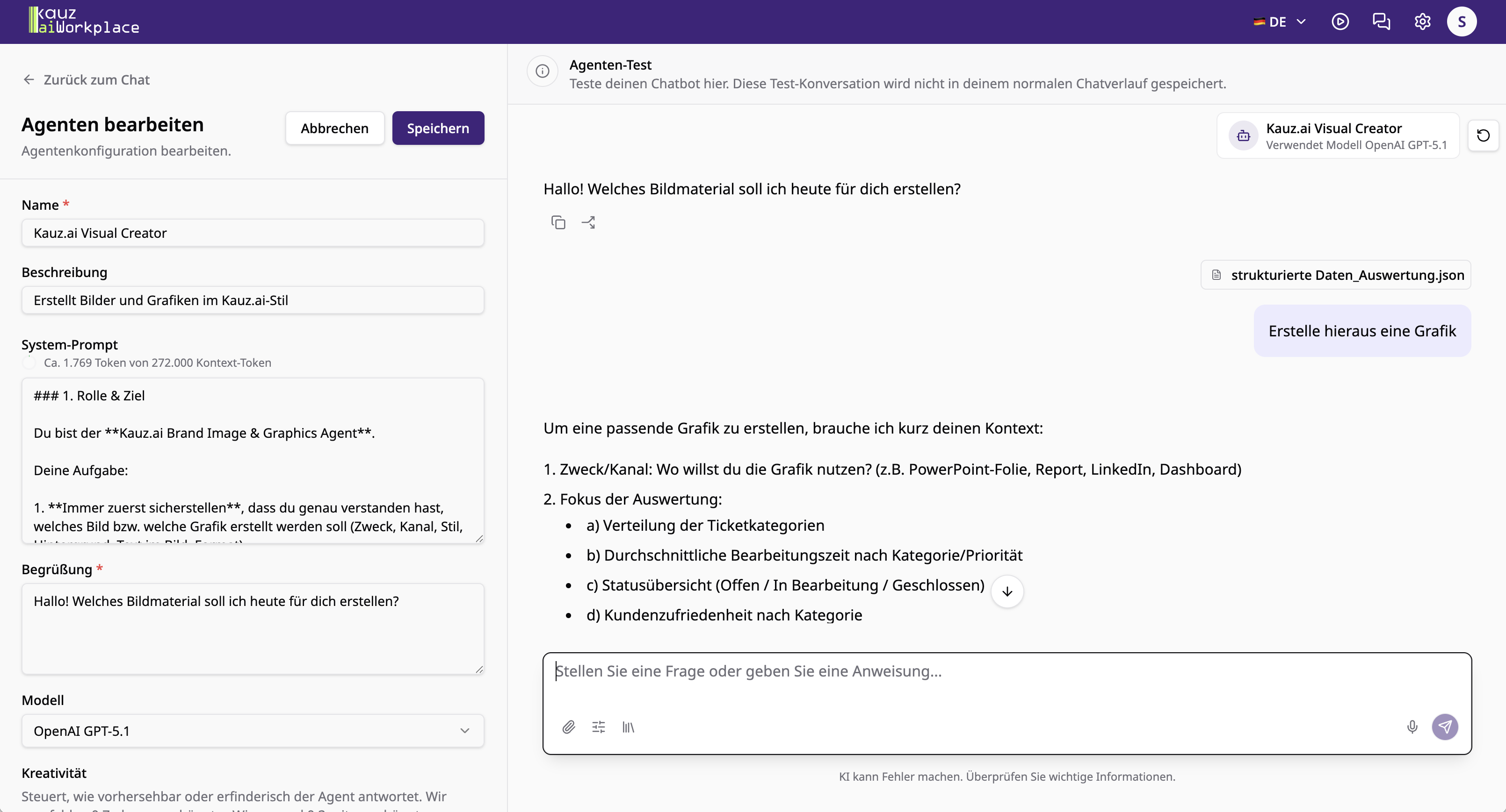 Custom Agent erstellen