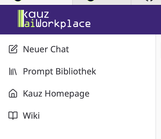 Benutzerdefinierte Links "Homepage" und "Wiki" in der Seitenleiste